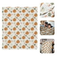 thumbnail image 2 of Fall Throw Blanket Fall Decor Autumn Pumpkin Leaves Flannel Fleece Blanket Gifts Farmhouse Super Warm Soft Cozy Plush Lightweight Seasonal Bedding Blanket for Couch 51x59 in, 2 of 8