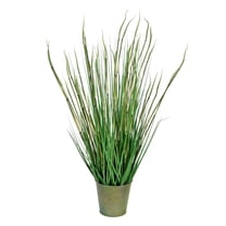 Vickerman 34" Artificial Potted Green Reed Grass.