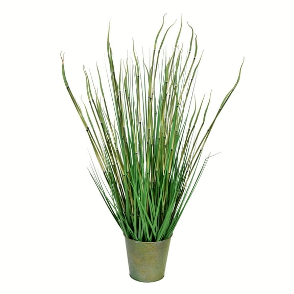 Vickerman 34" Artificial Potted Green Reed Grass.