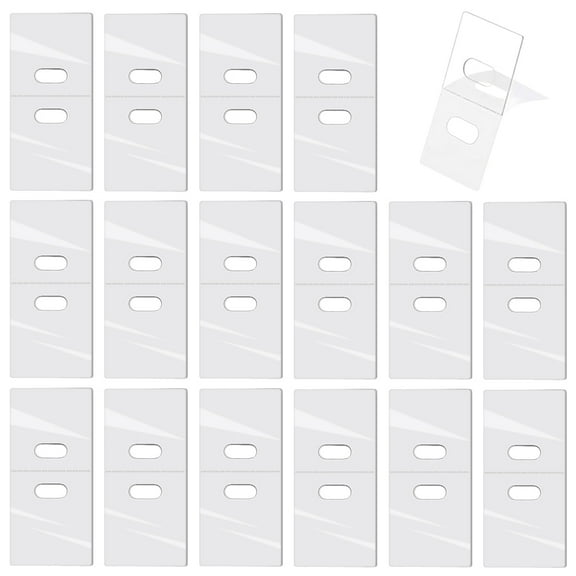 Betinyar 0.98" x 1.97" Transparent Vertical Blind Repair Tabs (200 Piece)