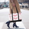 thumbnail image 4 of FORMRS Canvas Laptop Tote Bag for Women with 15.6" Computer Compartments Shoulder Handbag, Hand Drawn Hearts, 4 of 7