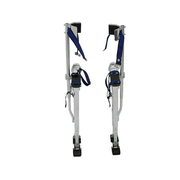 ALL-CARB 36-48 Inch Drywall Stilts Grade Adjustable Auminum Tool Stilt for Painting or Cleaning - Silver