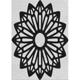 thumbnail image 1 of Ahgly Company Machine Washable Indoor Rectangle Transitional Charcoal Black Area Rugs, 2' x 4', 1 of 7