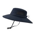 thumbnail image 1 of CSChome Sun Hat Wide Brim Breathable Mesh Drawstring Packable Windproof Protection Quick Drying Men Women Summer UV Fisherman Hat, 1 of 7