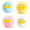 Multicolor1, variant on NEW Smushers Squishy, Moldable Face Swap Sensory Fidget Balls, 5 Assorted Cute Expressions, Soft Slow Rise Squeeze Toys for Desk Decor & Stress Relief,Blue