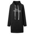 thumbnail image 4 of SwiftWear Women's "Yes I'm Still Cold " Print Long Hoodie Oversized Pullover Sweatshirt with Drawstring Hood, Soft Fleece Lined Casual Tops Black, 4 of 4