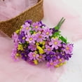 thumbnail image 3 of Small Wine Daisy Flowers Artificial,28Pcs 12 Inch Fake Daisies,Cute Spring Wildflowers for Centerpiece Table Decor, 3 of 6