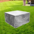 thumbnail image 4 of PE Transparent Dining Table Protective Cover Square Table Cover Furniture Cover 125x125x71cm, 4 of 7