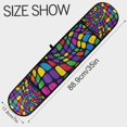 thumbnail image 3 of Yayeee Double Oven Mitt Kitchen Heat Resistant Baking 35" x7" Quilted Glove, Colorful Psychedelic, 3 of 6