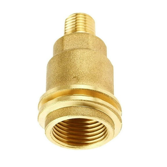 GUYUTING Propane Gas Adapter Solid Brass for 2lb Cylinder Filling QCC1 POL to 14 NPT Male Thread RV Grill Fryer Cooker
