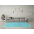 thumbnail image 3 of Ahgly Company Indoor Rectangle Oriental Light Blue Industrial Area Rugs, 2' x 5', 3 of 4