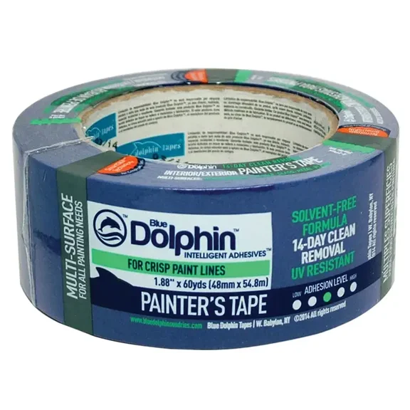 Linzer Painter Tape 1895424 - Medium Strength - 1 Roll, 1.88 in x 60 yd, Blue
