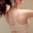thumbnail image 4 of Alun Seamless Push up Bras for Women Wireless No Underwire Comfort Breathable Casual Ribbing Bra Side Support Light Padding Adding Volume Simple Stylish Bralette Coffee XXL, 4 of 5
