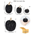 thumbnail image 3 of Halloween Decorations Halloween Party Decor Spooky Home Decor Soft Pumpkin Ornament Collection, 7 Pieces Fluffy Halloween Pumpkin Decorative Statue for Indoor Fall Halloween Festive Collocation Decor, 3 of 6