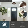 thumbnail image 2 of Harwich Bronze Coastal Barn Dome Outdoor Flush Mount Ceiling Light Clear Glass, 2 of 10