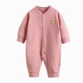 thumbnail image 5 of CAUYDY Baby Boy Gift Newborn Clothes Preemie Long Sleeve Bodysuit Infant Boys Sleepers Fall Winter Toddler Romper Pajamas 0-3M 6-9M 12-18M Pink for Sizes 0-3 Months, 5 of 5