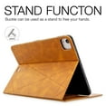 thumbnail image 3 of Dteck Magnetic Leather Case for Apple iPad Pro 12.9" 4th Generation 2020 Released ,Smart Wallet Card Holder Kickstand Folio Shockproof Automatic wake/sleep Cover 12.9-inch,Yellow, 3 of 6