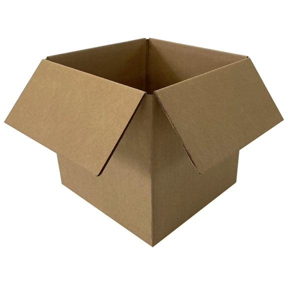 UOFFICE Foldable Single Wall Shipping Boxes, 13.5" x 13.5" x 7.5", 25 Count, 1 Pack