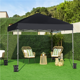 thumbnail image 3 of Renwick 12x12 Ft Instant Pop Up Canopy with One Push To Lock Setup Mechanism, Black, 3 of 9