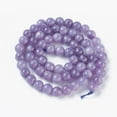 thumbnail image 3 of 2 strand Natural Gemstone Beads Strands Round Medium Purple 8mm Hole: 1.2mm 46~48pcs/strand 14.8 inch~15 inch(37.5~38cm), 3 of 3