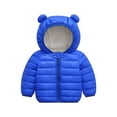 thumbnail image 4 of Ruyang Baby Fleece Lined Puffer Jacket Toddler Boys Girls Cute Bear Hooded Coat Winter Padded Warm Zip Up Quilted Outwear, 4 of 4