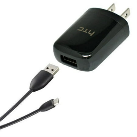 htc one (m9) charger kit that's portable and powers up quick! (black / 12w / 800ma-1a)