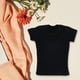 thumbnail image 1 of Camiseta a escala 1/12 a la moda, ropa de muñeca para figuras femeninas de 12 pulgadas, accesorio para vestir el cuerpo Negro Hugo camiseta femenina, 1 of 10