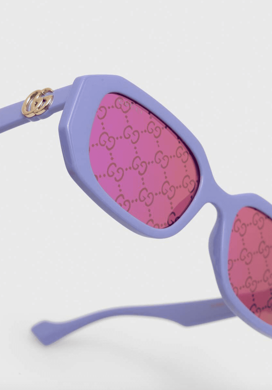Gucci GG1535S 004 55mm Geometric Sunglasses Women display picture 1