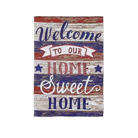 Farmhouse Home Sweet Home Garden Suede Flag