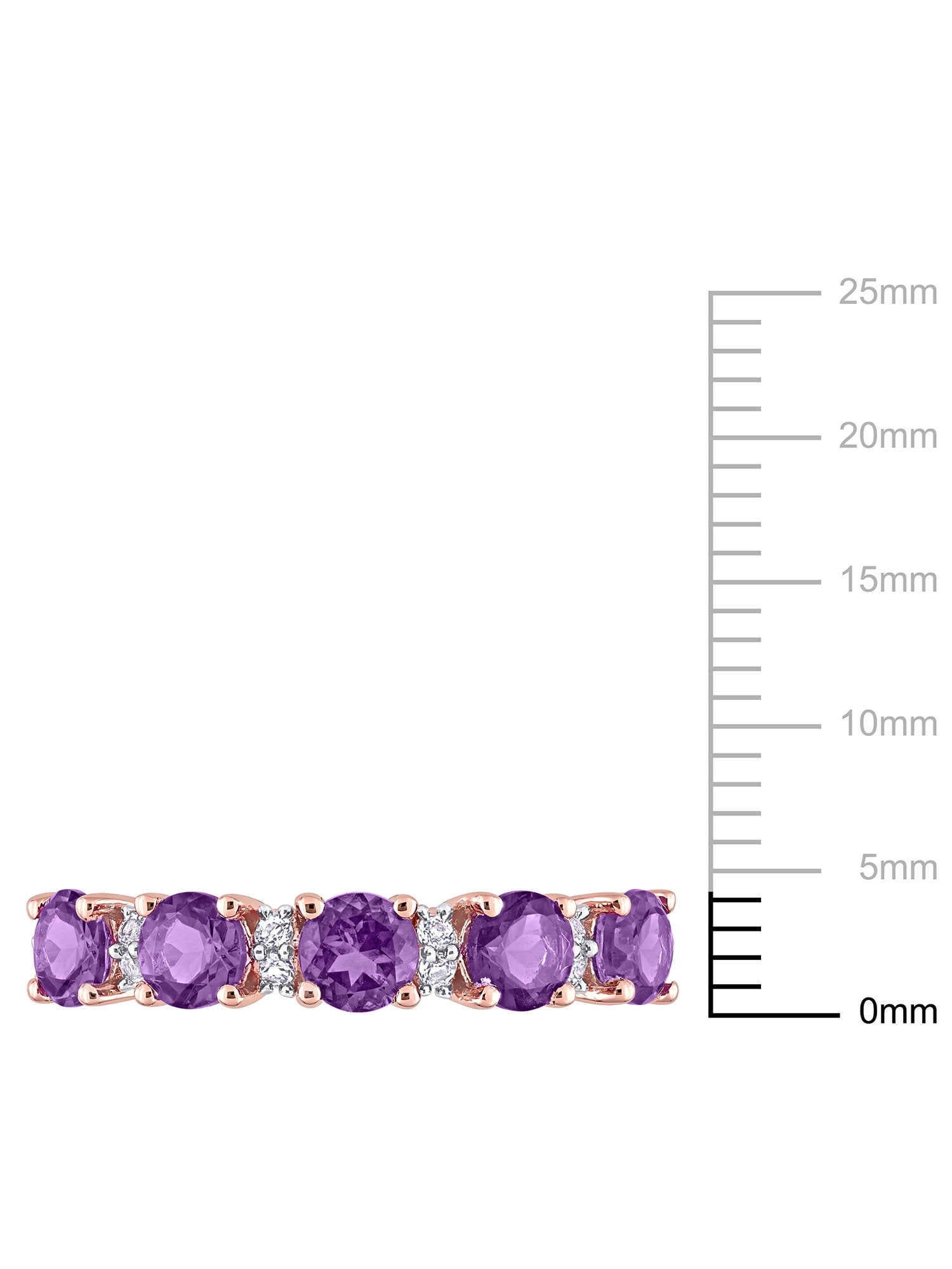 Everly Women's Amethyst and Topaz Sterling Silver Ring