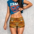 thumbnail image 3 of Kdxio Tiger Print Workout Shorts for Women Seamless Soft Smooth Gym Yoga Scrunch Active Shorts, 3 of 9