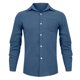 thumbnail image 4 of Designer Spring Summer Men's Casual Cotton Linen Solid Color Long Sleeve Shirts Loose Shirts XL, 4 of 4