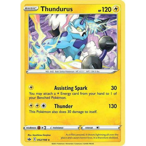 Pokemon Chilling Reign Thundurus #52