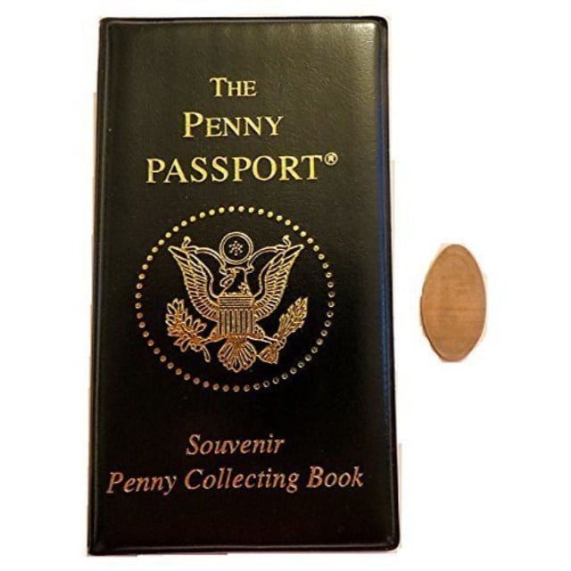 penny passport souvenir collecting book with free pressed penny