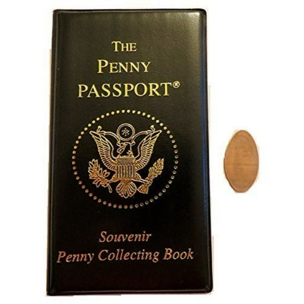 penny passport souvenir collecting book with free pressed penny