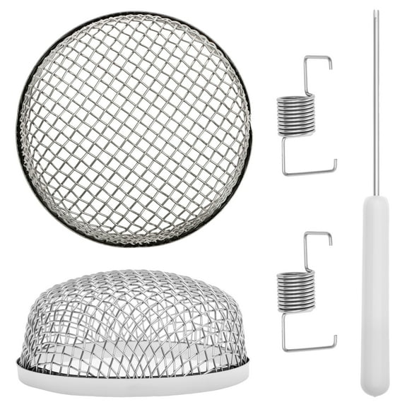 Tcwhniev 2Pcs RV Flying Screen 2.8 Inch Stainless Steel RV Furnace Vent Screen Easy to Install Heater Vent Cover with Installation Tool for Flying