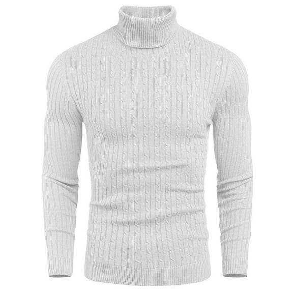COOFANDY Men's Turtlenecks Sweater Slim Fit Knitted Long Sleeve Pullover Sweaters
