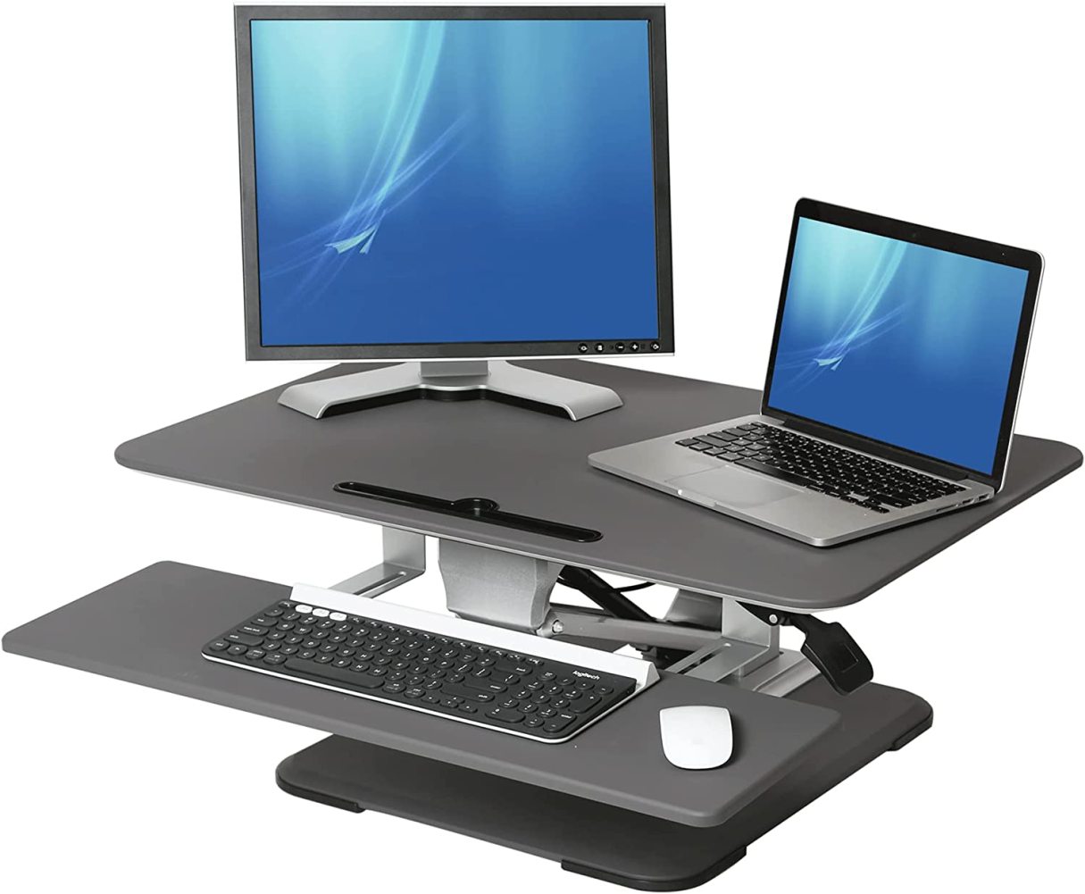 LAKeyen Airlift Height Adjustable Sit To Stand Desk Converter