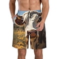 thumbnail image 1 of Fotbe Countryside Flower Cow Trajes de Baño Estampados para Hombre, Shorts de Verano de Secado Rápido, Ropa de Playa, Bañadores-XX-Large, 1 of 6