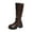Brown, variant on Womens Knee High Boots Fall Winter Women's Cozy Casual Thick-Heelsd Thick-Soled Versatile Buckle Warm Comfortable Wide-Calf Boots