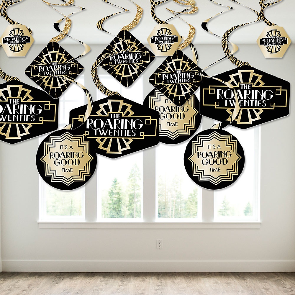 Roaring 20’s Tischnummern 1-20 – Art Deco Karten Für Hochzeiten, Partys & Events, Doppelseitig Bedruckt