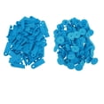 thumbnail image 3 of Ear Tags, 100pcs TPU Soft  Safe Durable Ear Tag For Livestock Pig Livestock  For Breeding Population Prevention Control No Letters, Blue, 3 of 8