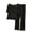 Black1, variant on yillto Women Lounge Sets 2 Piece Long Sleeve Shirts Tops and Loose Pants Lightweight Summer Sleepwear Set