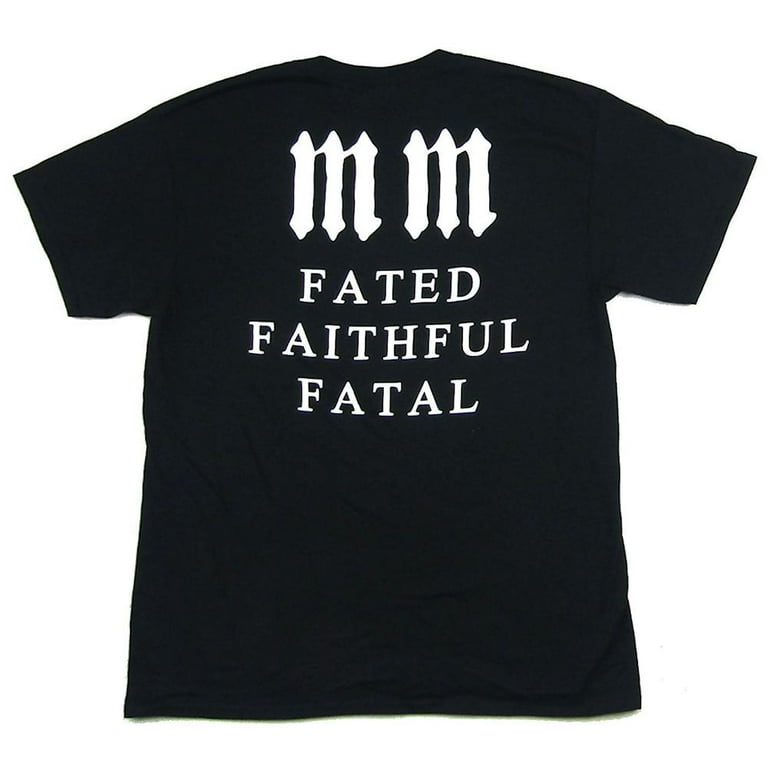 Marilyn Manson T-Shirt Fated Skull Faithful Fatal 666 T
