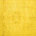thumbnail image 1 of Ahgly Company Machine Washable Indoor Square Persian Yellow Traditional Area Rugs, 8' Square, 1 of 4