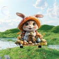 thumbnail image 4 of Garden Stake Easter Decoration 2D Acrylic Easter Garden Decoration Bunny Garden Sign Outdoor Outdoor Spring Easter Bunny Outdoor Easter Decoration Easter Cards for Kids Class Valentines Day Garden, 4 of 7