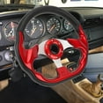 thumbnail image 4 of Car Steering Wheel, 13in PU Stylish Look Impact Proof Enhanced Grip Easy Installation Racing Steering Wheel with Aluminum Frame, for Universal Modification, 4 of 7