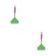 thumbnail image 2 of Wosthever Espátula Espátula de nailon de silicona Raspador resistente al calor para cocinar en la cocina, espátula verde y mango rosa Cabeza de polvo de mango verde 2piezas, 2 of 6