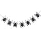 thumbnail image 1 of KAKOWELY Banderín de araña negra de fieltro, banderín, decoración para fiestas de Halloween, 1 of 5
