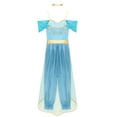 thumbnail image 7 of iiniim Women Arabian Princess Sequins Belly Dance Jumpsuits Halloween Party Blue XXL, 7 of 7